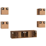 Set mobile TV 6 pcs Legno vecchio Legno truciolato