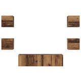 Set mobile TV 6 pcs Legno vecchio Legno truciolato