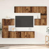 Set mobile TV 8 pcs Legno vecchio Legno truciolato