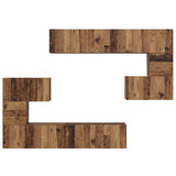Set mobile TV 8 pcs Legno vecchio Legno truciolato