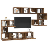 Set mobile TV 8 pcs Legno vecchio Legno truciolato