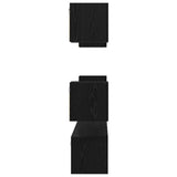 Set mobile TV 7 pcs Rovere Nero Legno truciolato