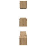 Set mobile TV 7 pcs Rovere artigianale Legno truciolato