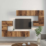 Unità TV 4 pcs Legno vecchio Legno truciolato