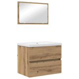 Set di mobili per il bagno 3 pcs Rovere artigianale