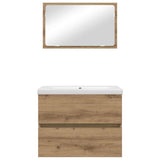 Set di mobili per il bagno 3 pcs Rovere artigianale