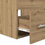 Set di mobili per il bagno 2 pz Rovere artigianale