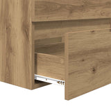 Set di mobili per il bagno 2 pcs Rovere Artigiano e Bianco