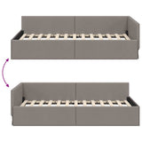 Cornice del letto ad angolo Talpa 80 cm x 200 cm Tessuto
