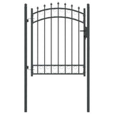 Cancello della recinzione con punte Grigio 150 x 100 cm