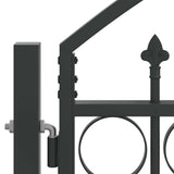 Cancello del Recinto con blocco Grigio 300 x 125 cm Acciaio