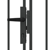 Cancello del Recinto con blocco Grigio 300 x 150 cm Acciaio