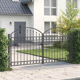 Cancello del Recinto con blocco Grigio 300 x 150 cm Acciaio