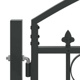 Cancello per recinzione ASSEN 401 x 224,5 cm Acciaio Grigio