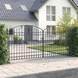 Cancello per recinzione ASSEN 401 x 224,5 cm Acciaio Grigio