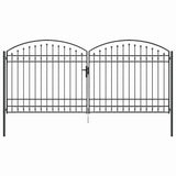 Cancello per recinzione ASSEN 401 x 224,5 cm Acciaio Grigio