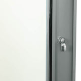 Armadietto di rete Grigio 60 x 45 x 28 cm Acciaio