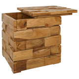 Sgabello per Riporre Marrone 40 x 40 x 45 cm