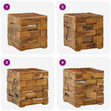 Sgabello per Riporre Marrone 40 x 40 x 45 cm