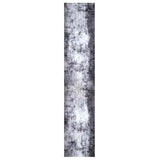 Tappetino da Cucina Grigio 300 x 60 cm Velluto