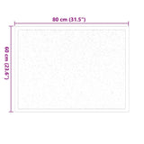 Tappetino Nero 60 x 40 x 1.2 cm Tessuto Teddy