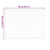 Tappetino Beige 60 x 40 x 1.2 cm Tessuto Teddy