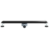 Scarico doccia 2-in-1 con sifone a 360 Nero 80 cm
