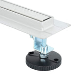 Scolascale per doccia a 360 con modello slim Argento 60 cm
