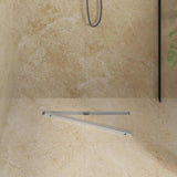 Scolascale per doccia a 360 con modello slim Argento 60 cm