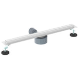 Scolascale per doccia a 360 con modello slim Argento 60 cm