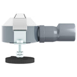 Scolascale per doccia a 360 con modello slim Argento 60 cm