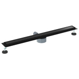 Scarico doccia 2-in-1 con sifone a 360 Nero 90 cm