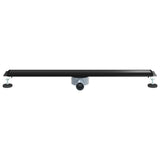 Scarico doccia 2-in-1 con sifone a 360 Nero 90 cm