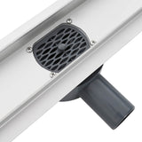 Scarico doccia 2-in-1 con sifone a 360 Argento 100 cm