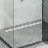 Scarico doccia 2-in-1 con sifone a 360 Argento 100 cm