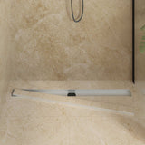 Scarico doccia 2-in-1 con sifone a 360 Argento 100 cm