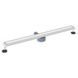 Scarico doccia 2-in-1 con sifone a 360 Argento 100 cm
