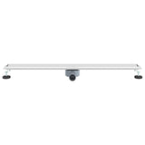 Scarico doccia 2-in-1 con sifone a 360 Argento 100 cm