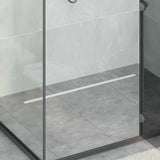 Scolascale per doccia a 360 con modello slim Argento 90 cm