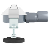 Scolascale per doccia a 360 con modello slim Argento 90 cm
