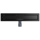 Drenaggio doccia 2 in 1 Nero 60 cm Acciaio Inox 304