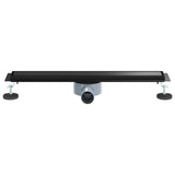 Scarico doccia 2-in-1 con sifone a 360 Nero 60 cm