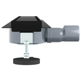 Scarico doccia 2-in-1 con sifone a 360 Nero 60 cm