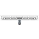 Drenaggio doccia con design a striscia Argento 70 cm