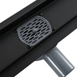 Scarico doccia 2-in-1 con sifone a 360 Nero 50 cm