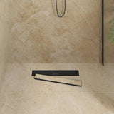 Scarico doccia 2-in-1 con sifone a 360 Nero 50 cm
