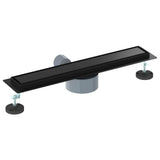 Scarico doccia 2-in-1 con sifone a 360 Nero 50 cm