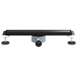 Scarico doccia 2-in-1 con sifone a 360 Nero 50 cm