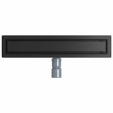 Scarico doccia 2-in-1 con sifone a 360 Nero 50 cm
