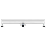 Scarico Doccia da Parete Argento 90 cm Acciaio Inox 304